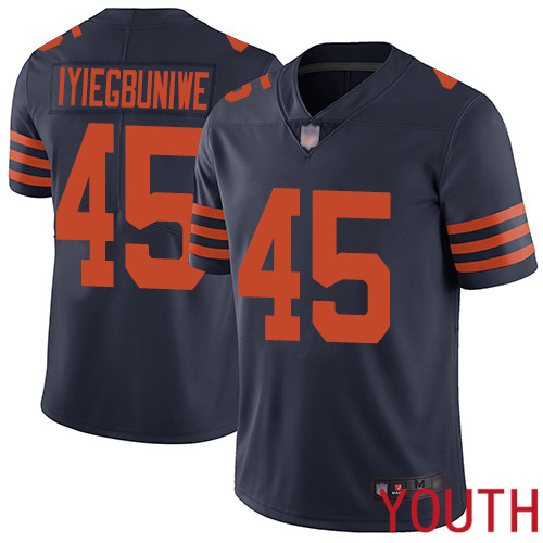 Chicago Bears Limited Navy Blue Youth Joel Iyiegbuniwe Jersey NFL Football #45 Rush Vapor Untouchable